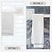 GLEAVI 2Pcs Adhesive Bathroom Towel Bar Wall Hanging Towel Rack 40Cm White No-Tool Sticky Holder for Shower and Toilet