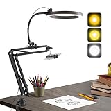 NEEWER Desk Ring Light Overhead Camera Mount Kit with Flexible Tube, 10W 10" Ringlight with Table Bo