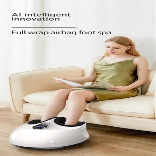 Masajeador de pies con vibración, masaje profundo, función de calentamiento, tubo para baño de pies, alivia el dolor en pies y piernas, color negro miniatura 2