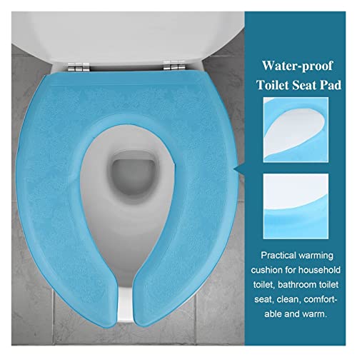 GOOFFY Wasserdichtes weiches Toilettensitzkissen Eva verdicken Paste Toilettenring Aufkleber Toilettensitzabdeckung Pad Badezimmerzubehör Polster (Color : Light Green) – Bild 5
