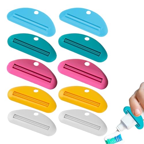 MOLZINY 10 Pièces Presse Dentifrice Presse-Tube Pratique Distributeur Pinces à Presser pour Tube...