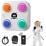 YATOSEEN Music Boxing Machine, Boxmaschine mit Handschuhen und LED-Lichtern, intelligente Musik-Boxmaschine mit 4 Modi, Boxmaschine zur Wandmontage für Kinder, Erwachsene und Familie