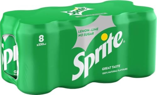 Sprite Can Zero 330 ml (Pack of 8)