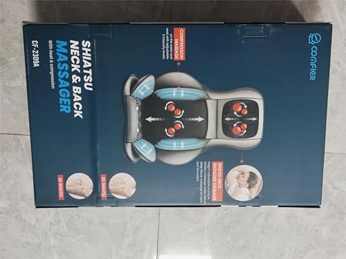 Comfier 2309A Shiatsu Neck Back Massager With Heat, 2D Ro 3D Kneading Massage Chair Pad thumb #10