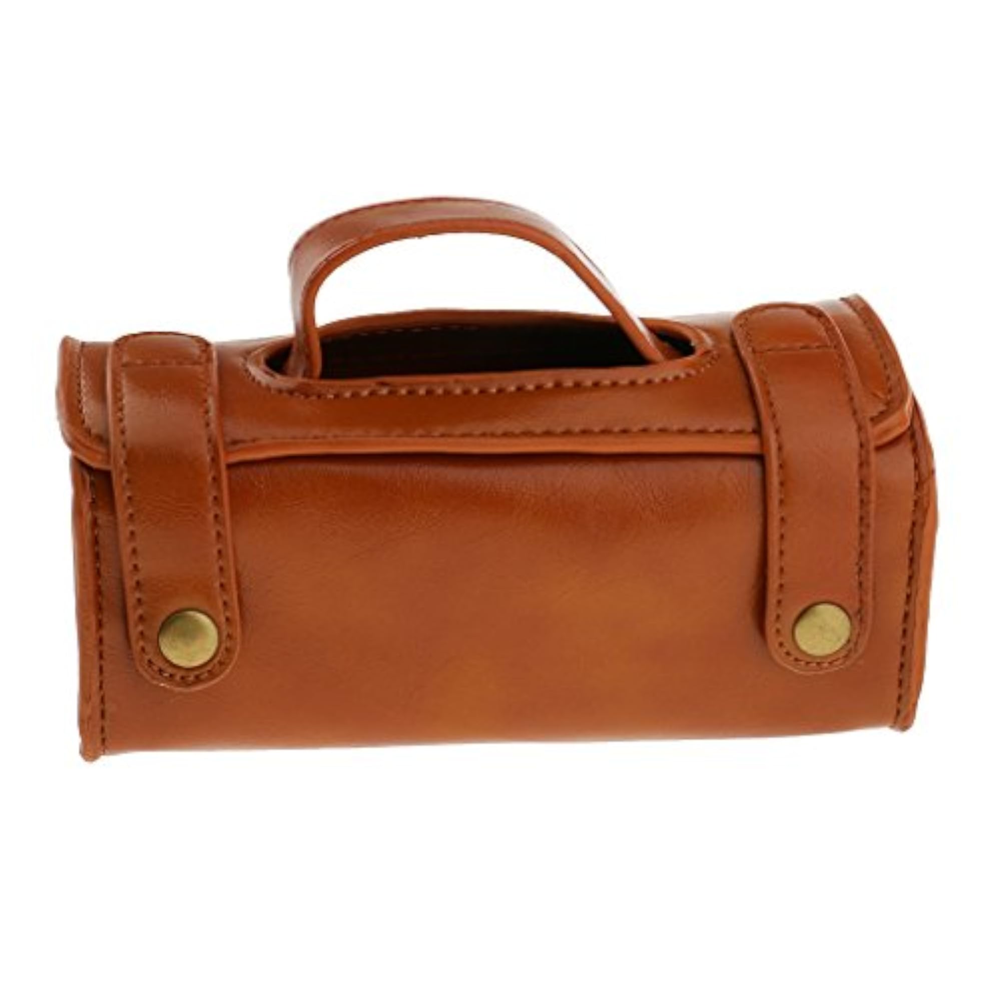 Men's Portable Cosmetic Pouch PU Leather Shaving Bag