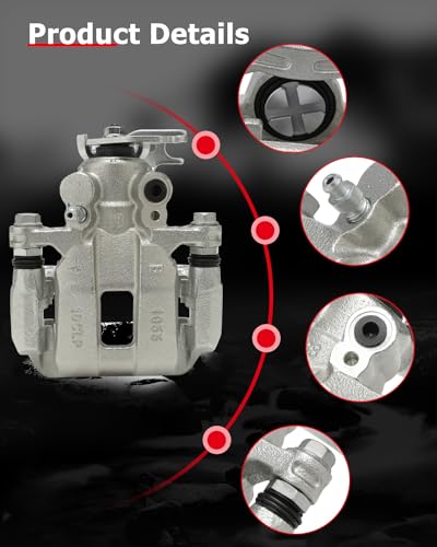 Image of cciyu 19B3359 Rear Left Brake Caliper With Bracket For Acura For TSX 2009-2014,For Honda For Accord 2008-2012