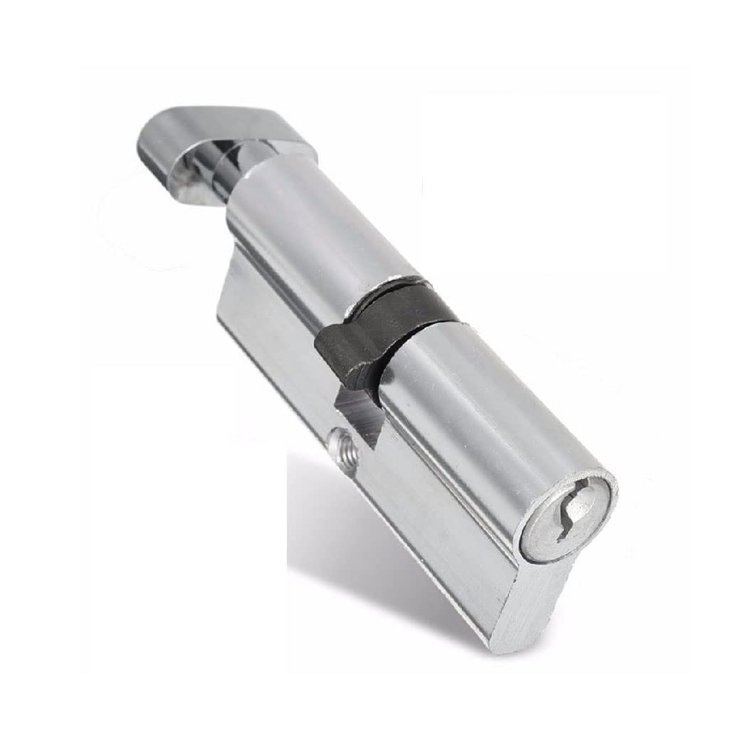 Cerradura de seguridad para puertas de aluminio interior con herrajes plateados