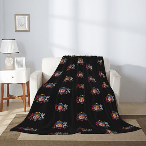Coat of Arms of Latvia Super Soft Flannel Throw Blanket Fleece Blanket for Couch Bed Lightweight Warm Fuzzy Cozy Blankets and Throws Queen Size 40"X30"