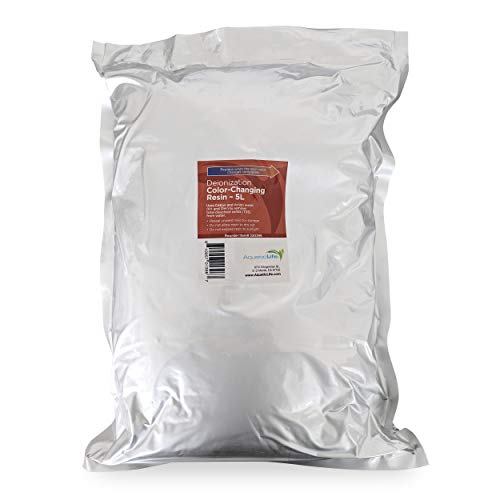 AquaticLife Mixed Bed Color Changing Bulk Deionization DI Resin Refill for Reverse Osmosis Water Filter for RO/DI System for Aquarium 5 Liter