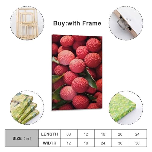 Poster mural de fruits rouges moderne grand format à suspendre