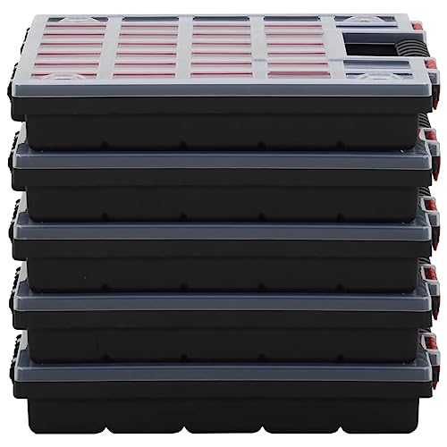 Boîtes d assortiment en polypropylène 5 pcs 40x30x5 cm pour ranger