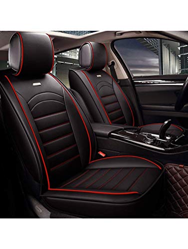 Image of Pegasus Premium PU Leatherite Car Seat Cover for Hyundai Elite -i20 (2014-2020)(Set of Front & Rear Seat Cover Only) (Black-Red)