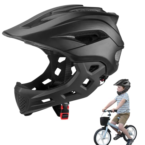 Full Face Kids Casco de protección para niños – Ciclismo – Equipo de protección para niños Equilibrio Bike Scooter Accesorios de seguridad