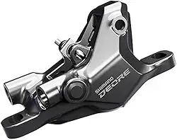 SHIMANO Deore BR-M6100 Pinça de freio a disco - dianteira ou traseira, hidráulica, pastilhas de resina, cinza