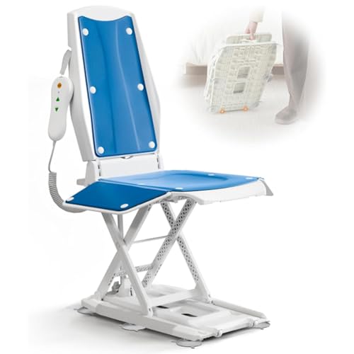 Sollevatore da bagno reclinabile leggero, sollevatore da bagno pieghevole, sedia da bagno, facile da pulire, rende il bagno più facile per anziani, disabili, ausilio per l'accessibilità, assistenti