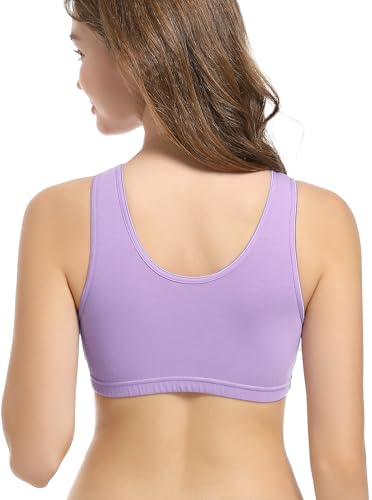Image of CAKYE 3 Pack Cotton Maternity Nursing Bras Breastfeeding Sleep Bralette