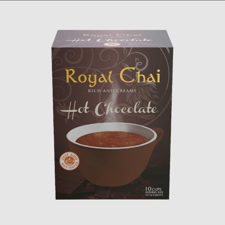 Royal Chocoltae Chai Rich and Creamy Hot Chocolate, (10 Cups for 1 box) (2)