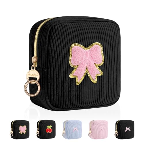 Image of Period Bag for Teen Girls, Corduroy Sanitary Napkin Storage Bag, Menstrual Pad Pouches Tampon Holder for Purse