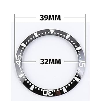 Amazon.co.jp: 時計インサートループ39mmブラックブルー