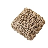 180x180 cm Jute Ranknetz, Jute Netz, Jutenetz Gurken Rankhilfe Netz, geeignet für Kletterpflanzen und Tomaten