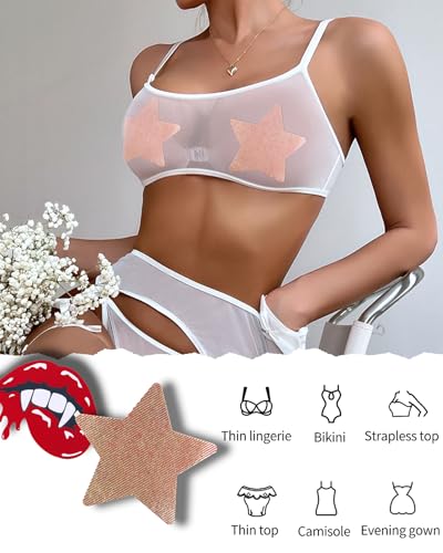Image of CICKEE Pasties Rave Pack - 15 Pairs Nipple Covers Stickers - Disposable Sticky Breast Petals