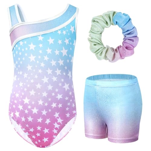 Justaucorps de gym fille avec short pour bouger librement sans gêne au sport
