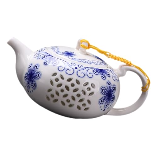 iplusmile Tetera De Porcelana Para Té Kung Fu 150ml Blanca Vajilla Tradicional Resistente Para Hogar Oficina y Picnic
