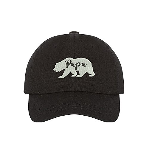 Prfcto Lifestyle Papa Bear Family Dad Hat, Black (Papa Bear Family Dad Hat)