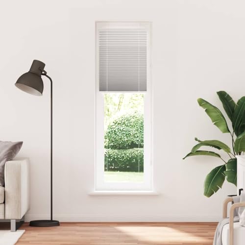 Store plissé gris clair 65x200 store zébré polyester fenêtre - 2