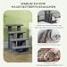 PawHut Katzentreppe 4 Stufen Treppe für Katze 61 x 41 x 60 cm Grau