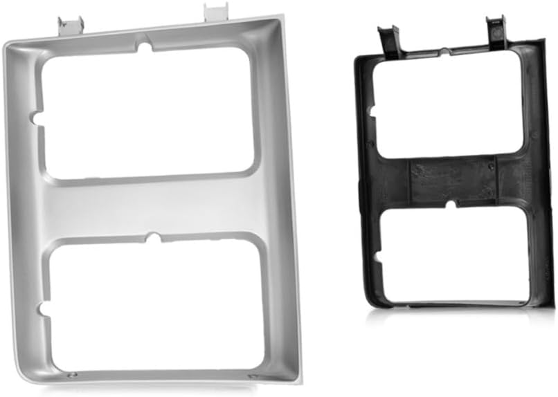 For Chevy C10 / C20 Headlight Door 1985 1986 Driver and Passenger Side Pair/Set | w/Dual Headlamps | Silver | GM2512126 + GM2513126 | 15598727 + 15598728