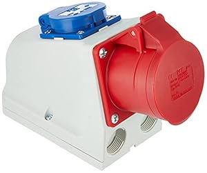 Kopp 100400005 CEE Kombiwandsteckdose 5-polig