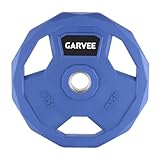 2-Inch Rubber Coated Weight Plates Set – Color-Coded Bumper Plates for Home Gym (2.5-45lbs) | Barbell Weights for Men & Women (Single/Pair/Set Options) 45 Lb x 1