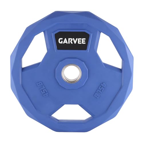 2-Inch Bumper Plates Set -Rubber Coated Cast Iron Weight Platesfor Home Gym & Commercial Use,Barbell Plates for Men & Women,Multiple Weights Options (