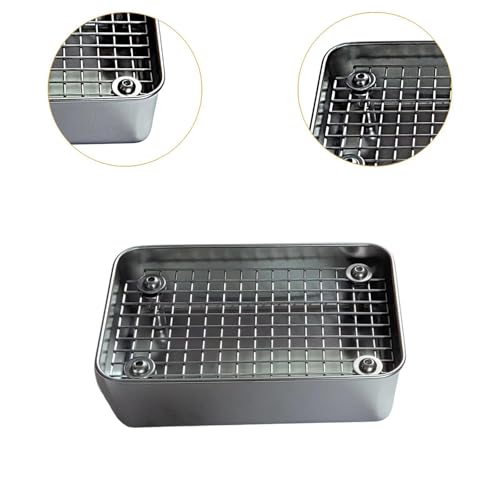 Plateau à grille chinchilla acier inoxydable durable S - 3