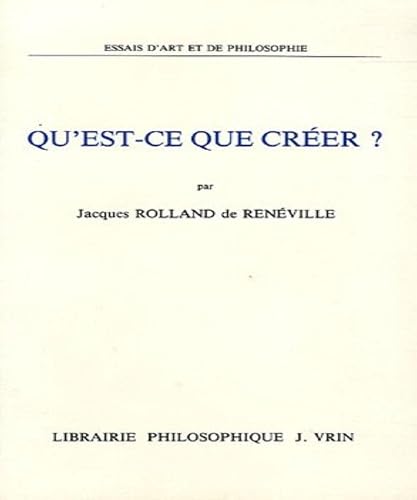 Qu'est-ce que créer ?