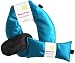 Happy Wraps Herbal Neck Wrap with Eye Pillow and Sleep Mask - Aqua