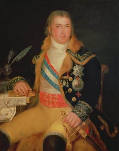 Lienzo artístico de Manuel Godoy por Antonio Butcher, cuadro elegante de 60x90cm