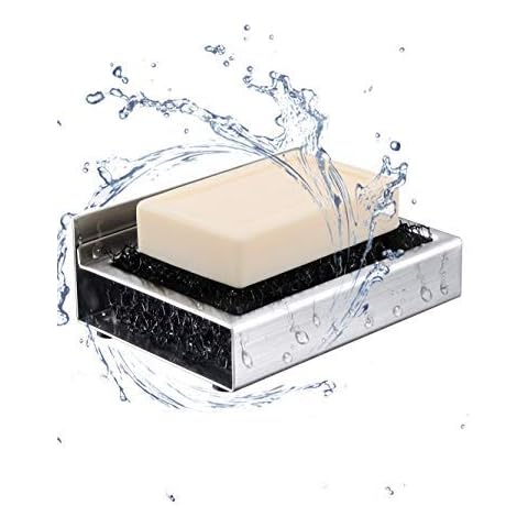 ToHa Self Adhesive Hooks for Kitchen Closets Stainless Steel Brushed Finish Bearing Capacity within 3kg (4 PCS) (Style two) Cover