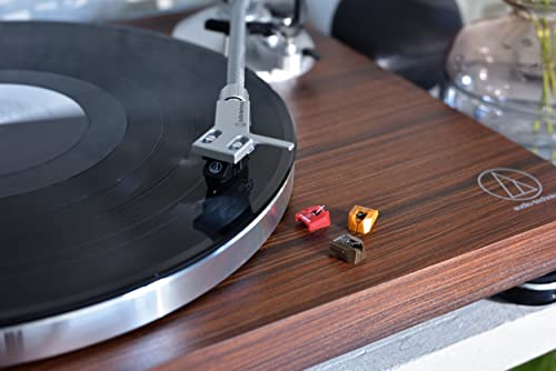Audio Technica AT-LPW50BT-RW Bluetooth Turntable Manual Belt-Drive 33/45 (Rosewood) - Les Beatles, Paul McCartney, John Lennon, RIngo Starr, George Harrison Audio Technica AT-LPW50BT-RW Bluetooth Turntable Manual Belt-Drive 33/45 (Rosewood) – Image 8