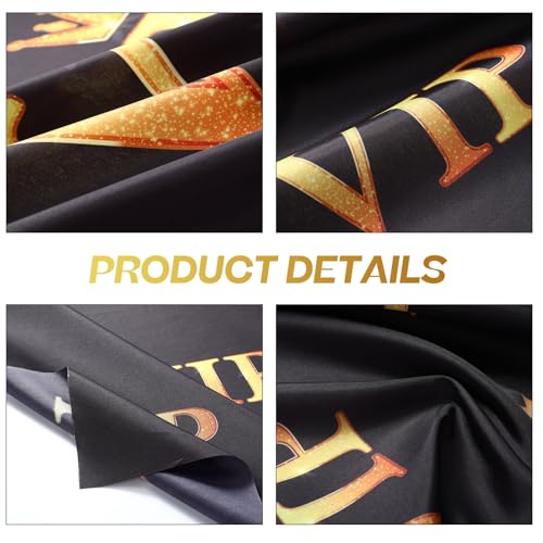 VitalCozy VIP Photography Backdrop Red Carpet Event Movie Award Backdrop Crown Black Photo Studio Backgrounds Polyester Fabric Celebrity Activity Ceremony Banner Props Decorations - Image 4