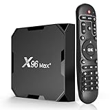 Android 9.0 TV-Box, Smart Media Player 4 + 32 GB HD TV Box mit Fernbedienung, unterstützt 4 K/3D 2,4 & 5 GHz WiFi BT 4.0 USB 3.0 1000 M LAN Android Box