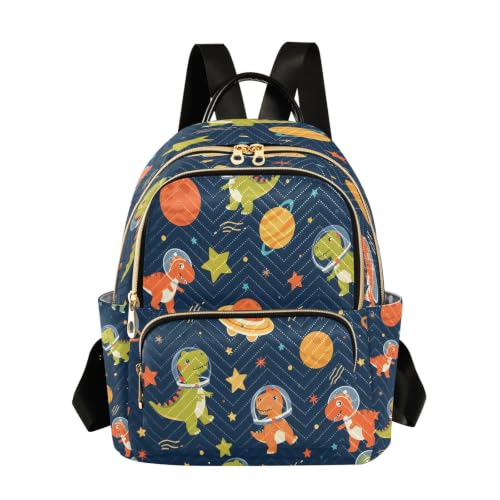 Mini mochila de moda y bolso casual multicolor con estrellas y planetas