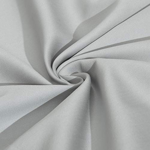 NTBAY 2 Pack 500 Thread Count 100% Egyptian Cotton Oxford Pillowcases, Super Soft and Breathable Euro Standard Pillow Cases | Hotel Quality Pillow Shams, 50x75 cm, Light Grey - Image 2