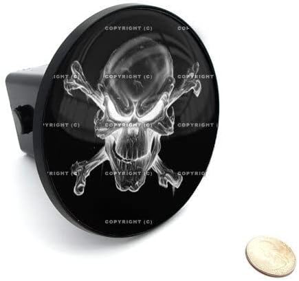 2" Tow Hitch Receiver Plug Cover Insert for SUV's & Trucks - Ghost Skull Style-9856-6803