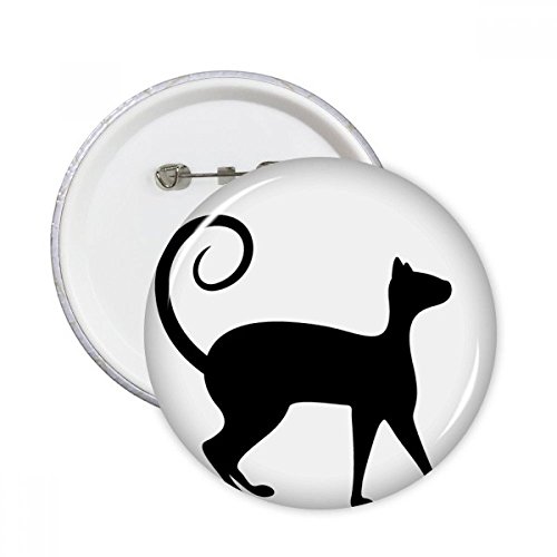 Pins de chat noir badge rond vêtement décoration pour les amoureux d'animaux de compagnie