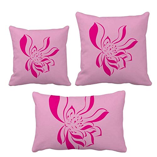 Coussin fleur de lotus rose de qualité supérieure décor de maison - 2