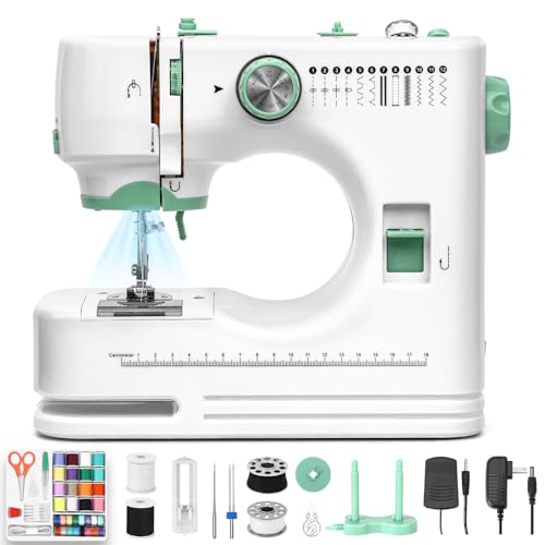 Jialiin Sewing Machine for Beginners -12 Built-in Stitches|42 PCS Accessory
