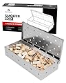 Smoke Box, Father Day Smoker Kit Gift, Box Gas Grilling, BBQ Smoker, Pellet Containers Grill Pellet, Charcoal Grilling Accessory, Charcoal Holder Grill, Wood Chip