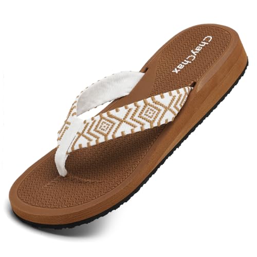 ChayChax, Teenslippers voor dames, sleehak, lichte strandsandalen, zomerslippers, outdoor...
